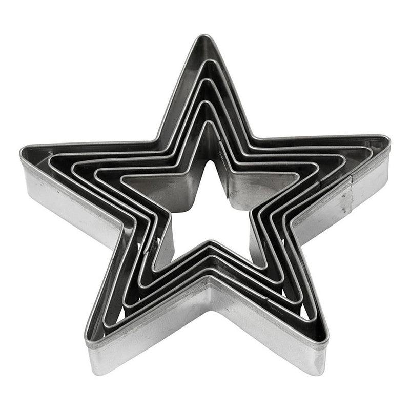 Creativ Company Ausstechformen Stern, 5tlg.
