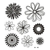 Kreativfirma Silikon stempelt Blumen, 1 Blatt