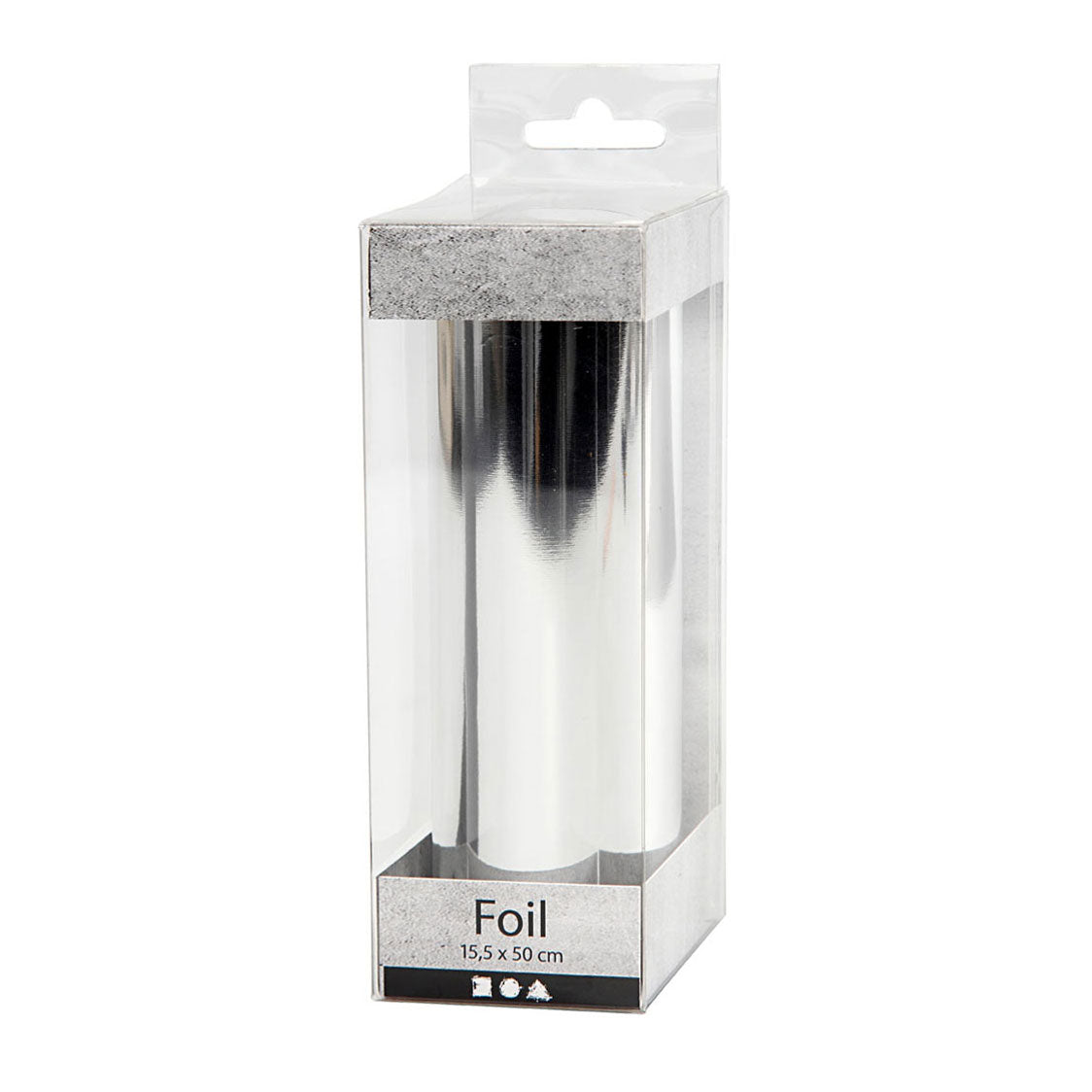 Kreativfirma Deco Folie Silber, 50 cm