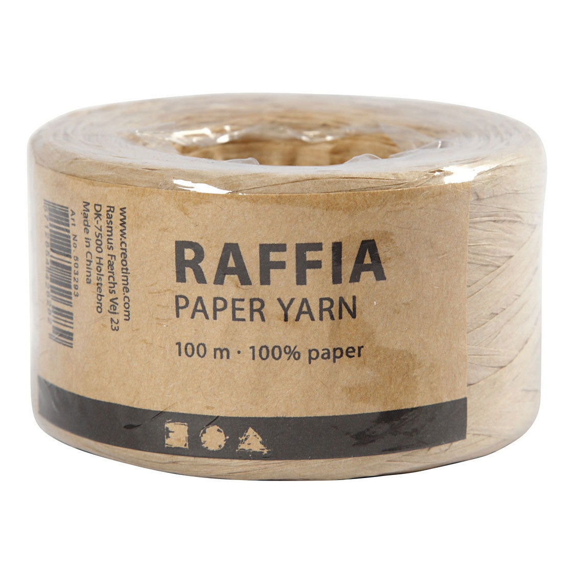 Creativ Company Paper Raffia Garnsandfarbe, 100 m