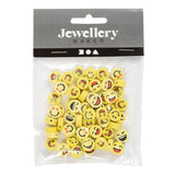 Creativ Company Figur Perlen Smiley, 60st. - afbeelding 1