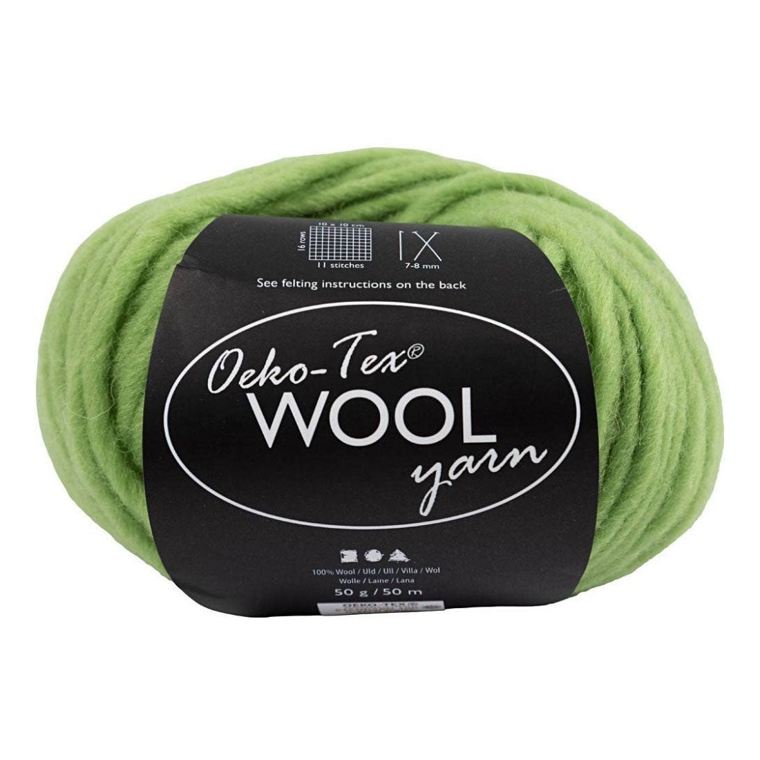 Kreativfirma Wollgarn Lime, 50 m