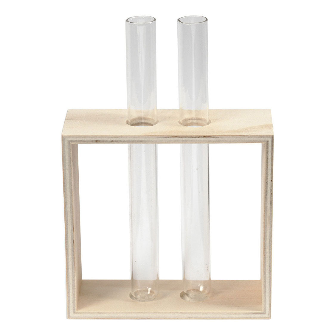Creativ Company Holzregal mit Reagenzgläser, 3DLG.