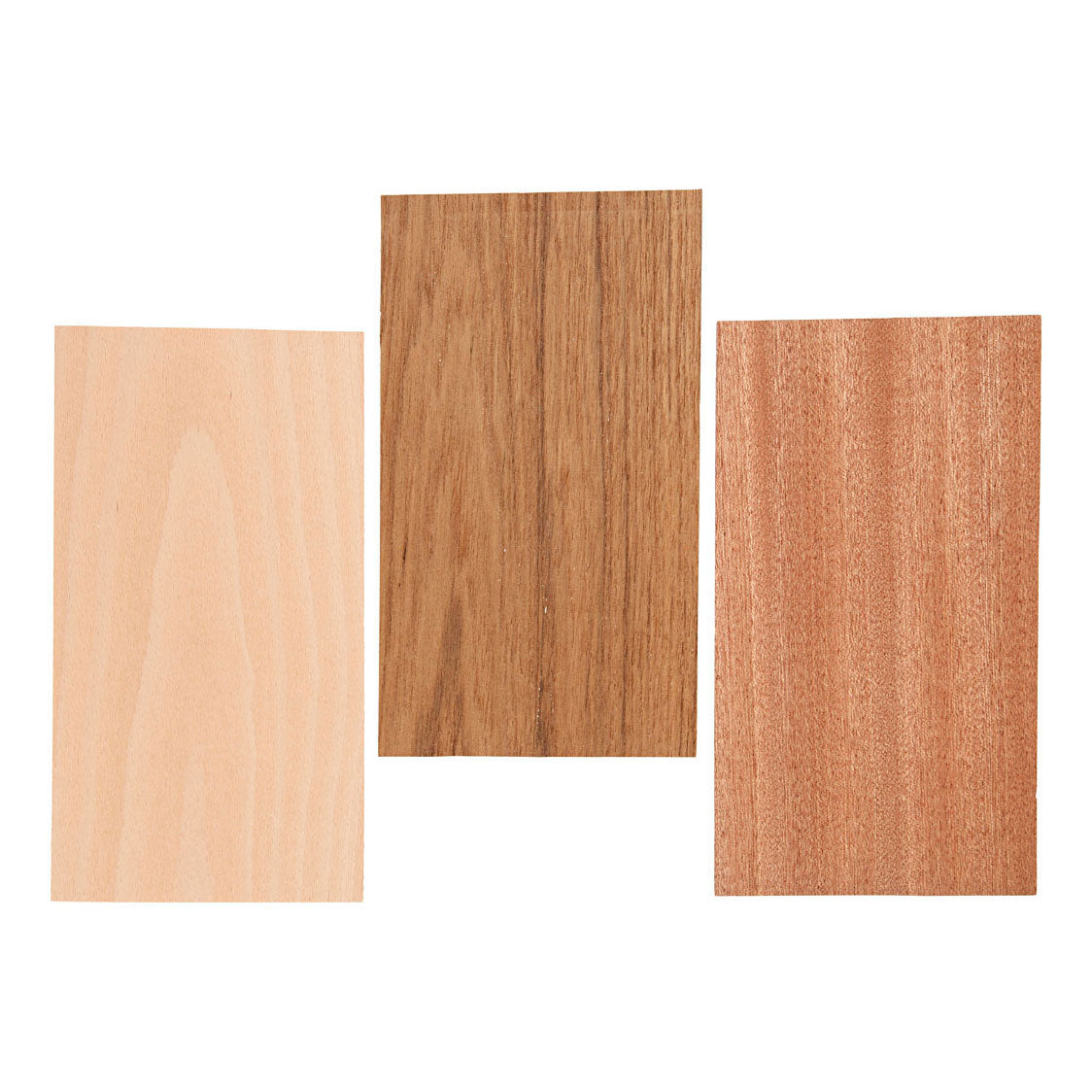 Creativ Company Bamboo Feneer Beech Eiken Mahonie, 3 Blätter