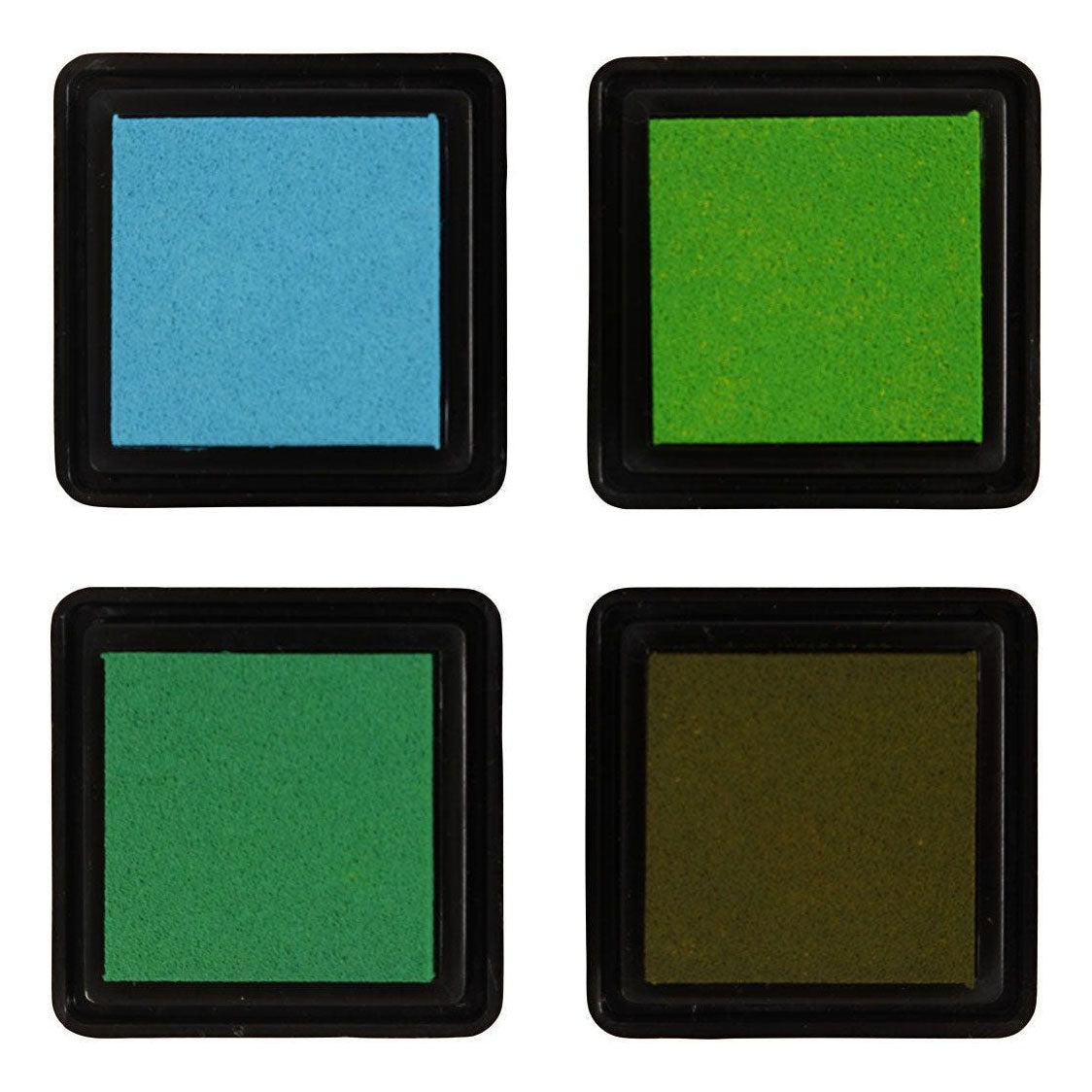 Creativ Company Stamp Ink Groen Tinten Olive Aqua, 4st.