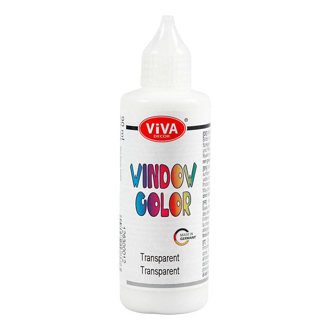 Creativ Company Fensterfarbe Sticker und Glasmalfarbe Transparent, 90ml