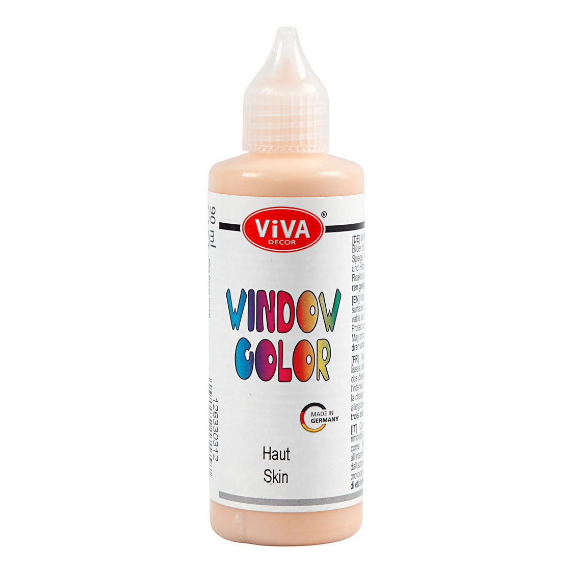 Creativ Company Fenster Farbaufkleber und Glasfarbe Licht Beige, 90 ml