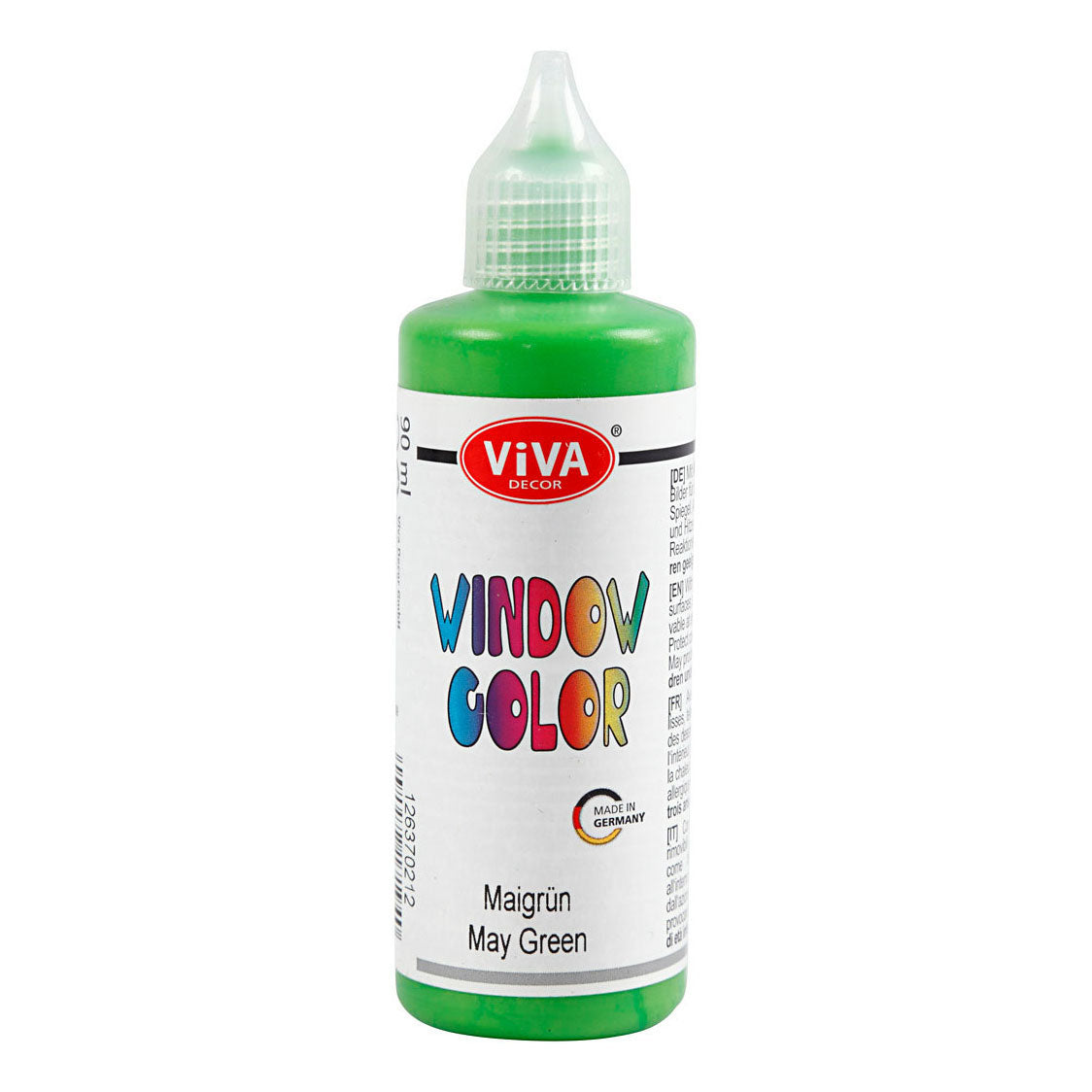 Creativ Company Fenster Farbaufkleber und Glasfarbe hellgrün, 90 ml