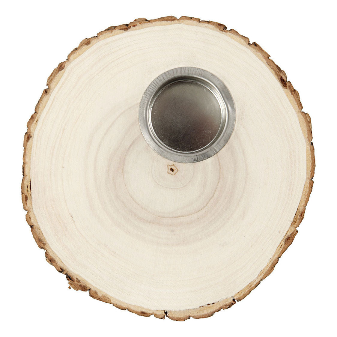 Creativ Company Holzscheiben-Teelichthalter 14-16 cm