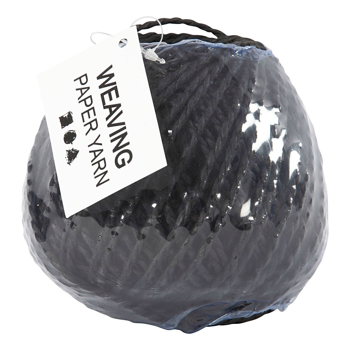 Creativ Company Paper Yarn schwarz, 40 m