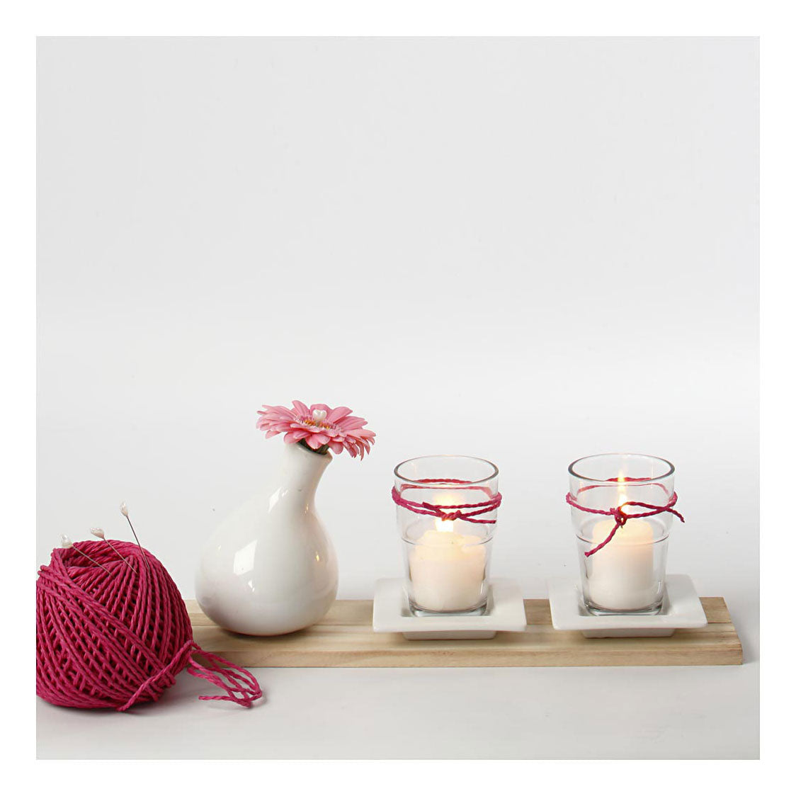 Creativ Company Paper Yarn Pink, 40 m
