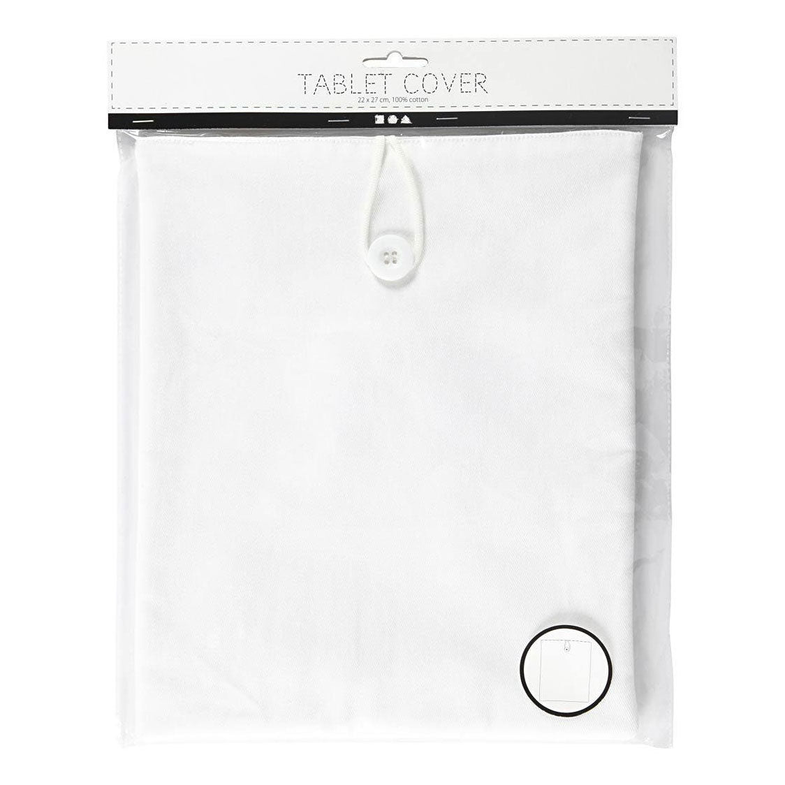 Creativ Company Tablet Hoes Weiß, 22x27cm