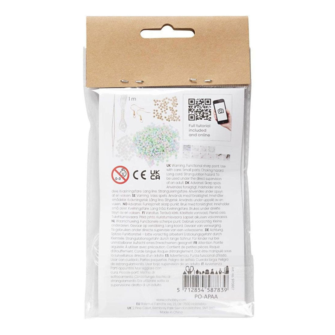 Creativ Company Mini Hobbies Set Schmuck Elastische Armbänder und Ohrringe