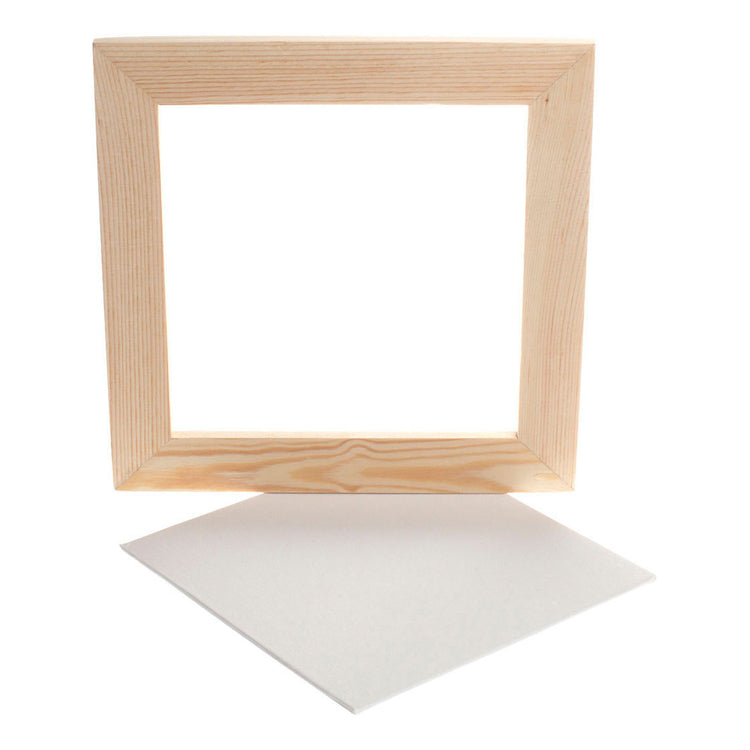 Creativ Company Canvas -Panel mit Rahmen, 25,8 x 25,8 cm
