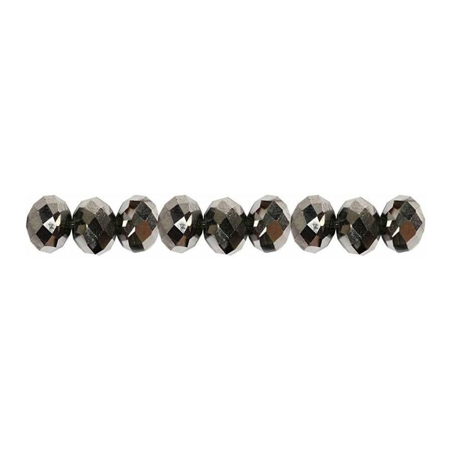 Creativ Company Facette Perlen Metallic Gray, 100..