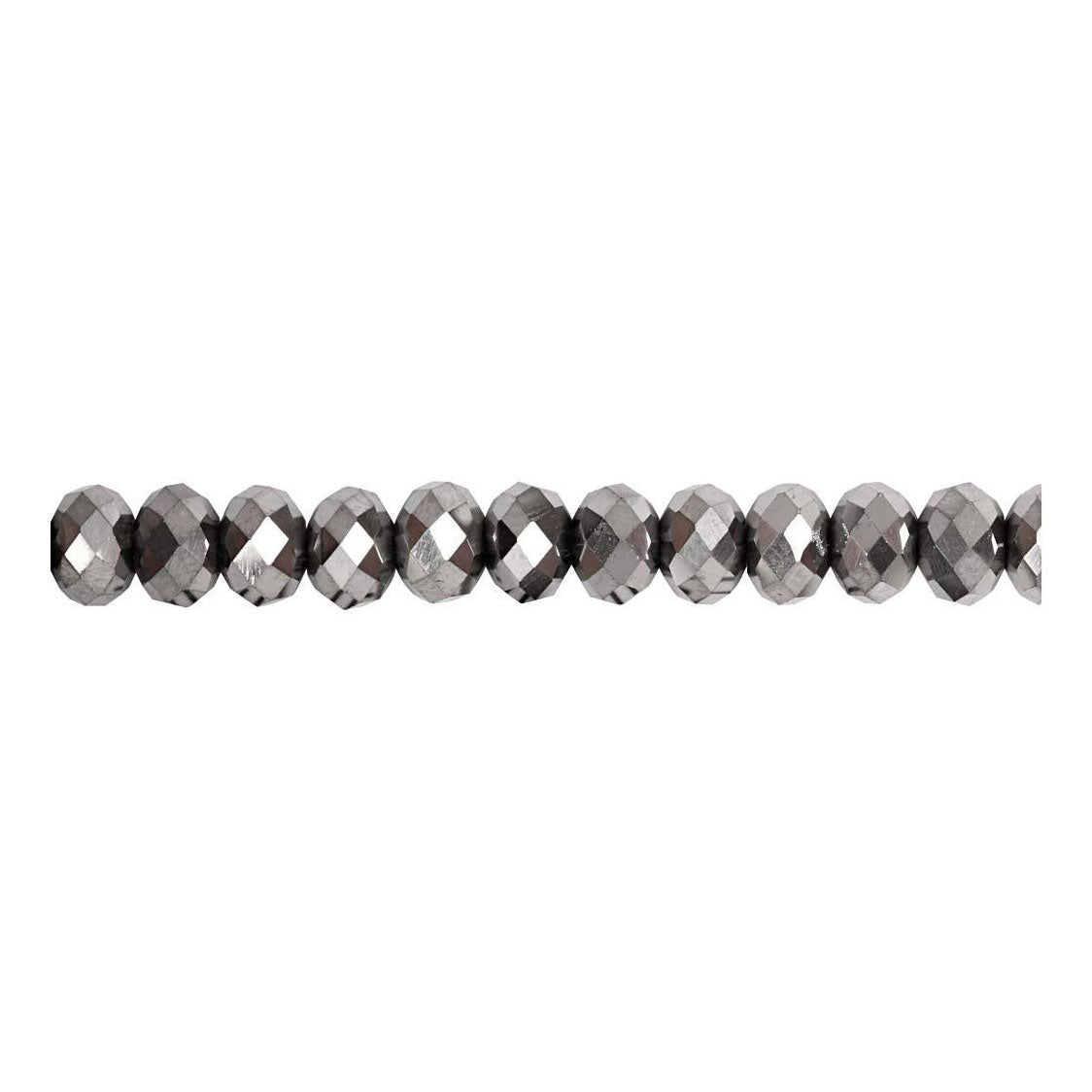 Creativ Company Facette Perlen Metallic Gray, 100..