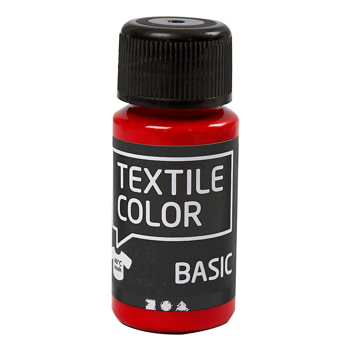 Kreativfirma Textilfarbe halbbedeckte Textilfarbe Rot, 50 ml
