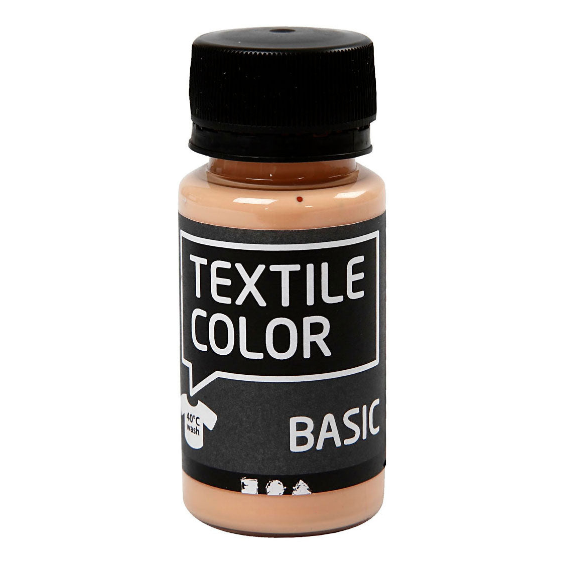 Kreativfirma Textilfarbe halb bedeckt Textilfarbe Licht Beige, 50 ml