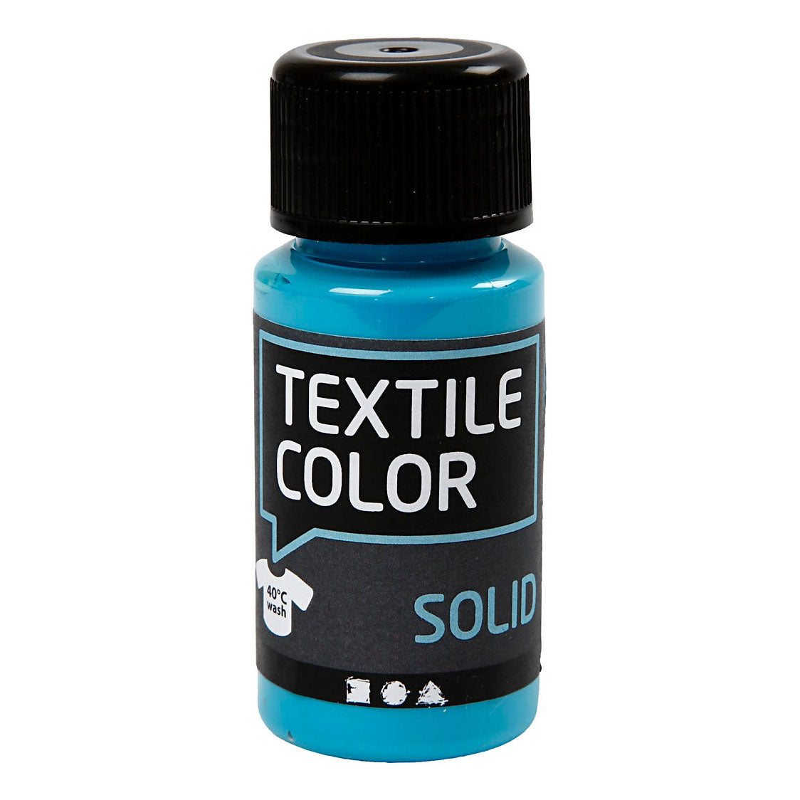 Creativ Company Textilfarbe Deckende Textilfarbe Türkisblau, 50ml