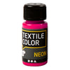 Kreativfirma Textilfarbe -Abdeckung Textilfarbe Neon Pink, 50 ml