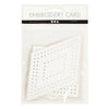 Creativ Company Cross Stitches Cardboard White Geometric, 20st.