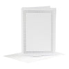 Creativ Company -Karten zum Sticken White, Set von 6