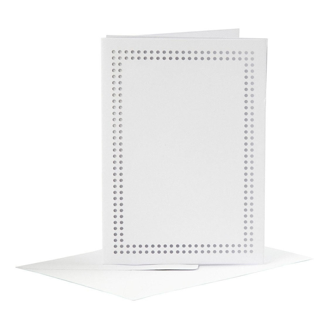 Creativ Company -Karten zum Sticken White, Set von 6