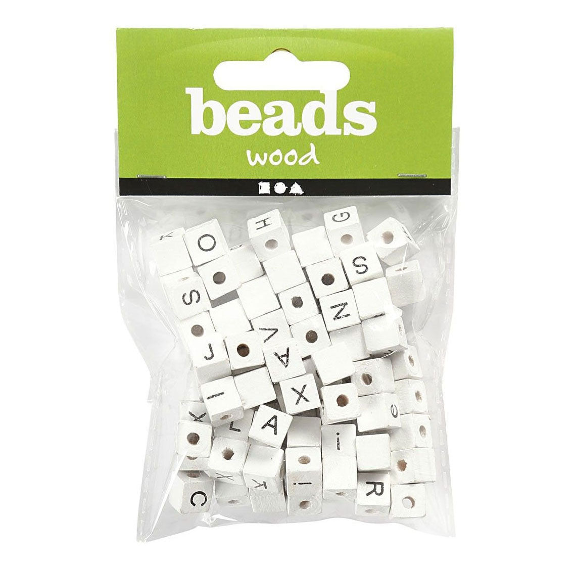 Creativ Company Letter Perlen White A-Z, 92st.