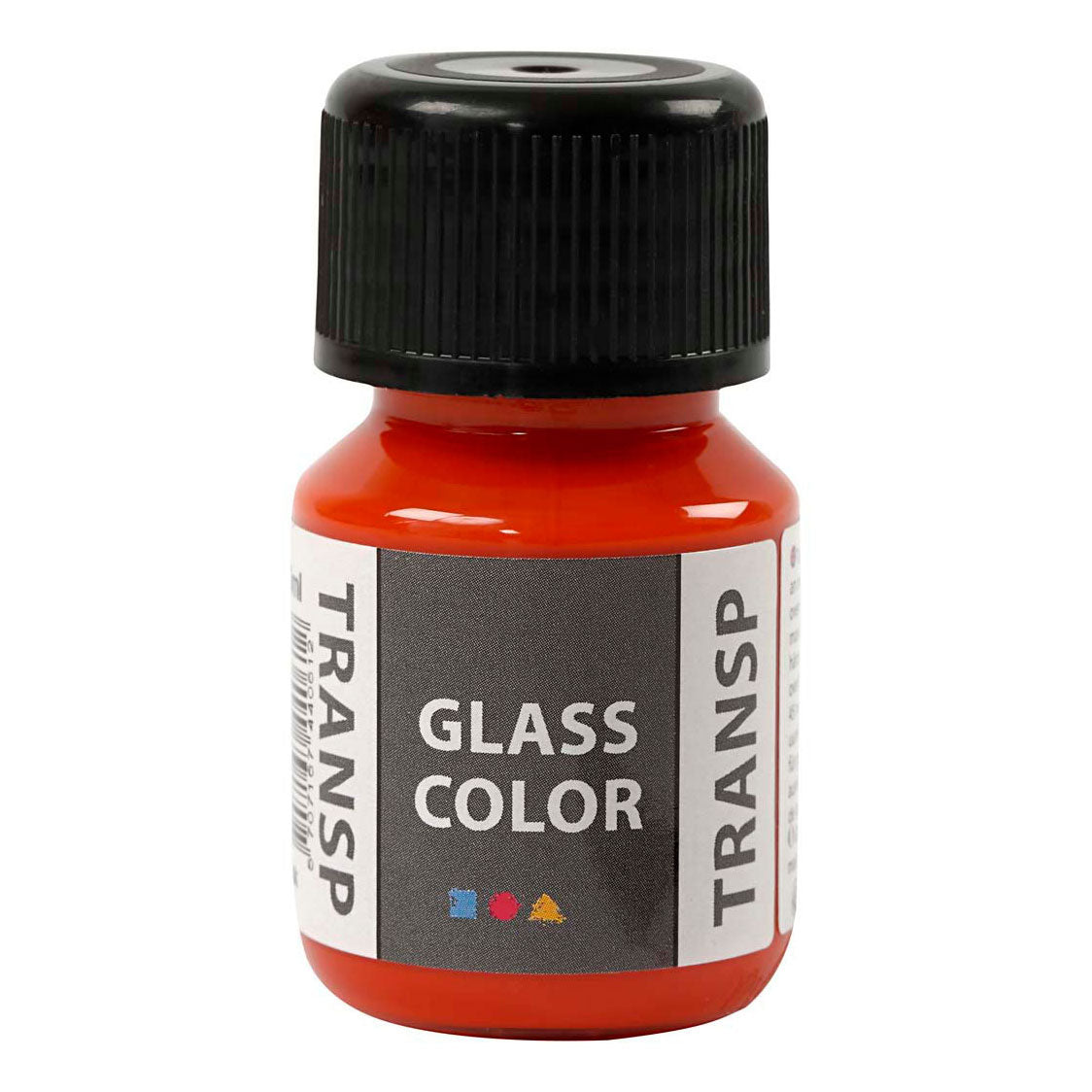 Creativ Company Glass Farbe Transparent Lack Orange, 30 ml
