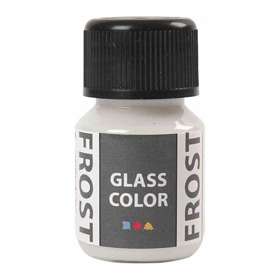 Creativ Company Glass Farbe Frost Farbe Weiß, 30 ml