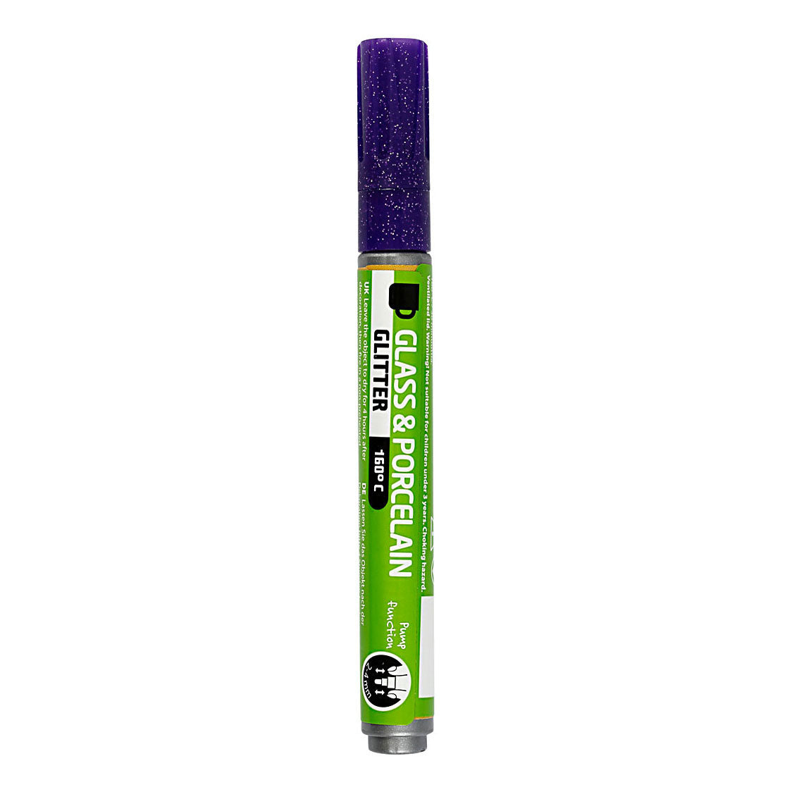 Kreativfirma Glasen Porzellan Start Glitter Semi-Cover Violet