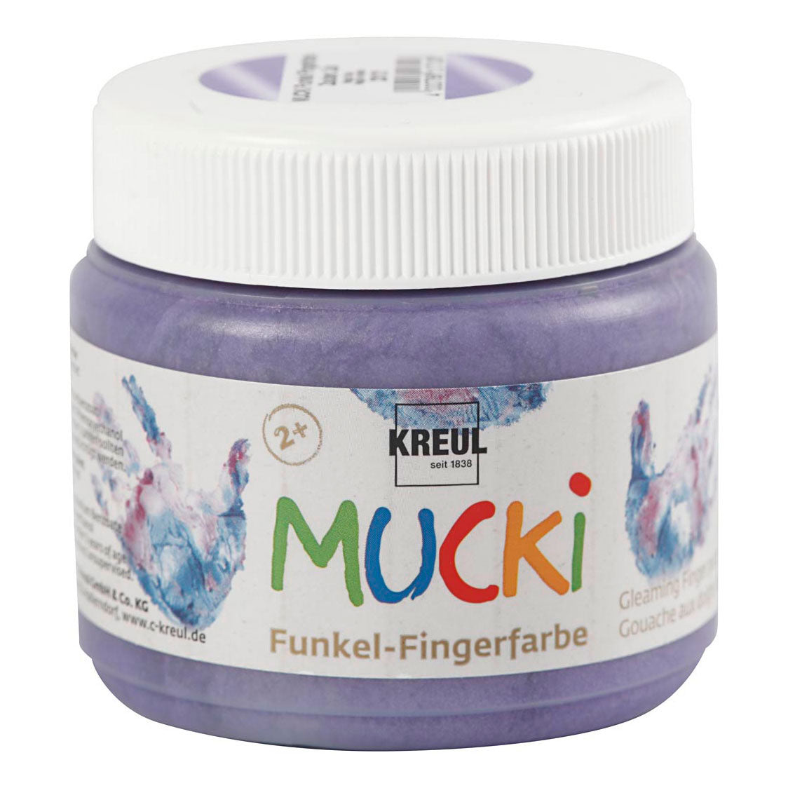 Kreativfirma Mucki Fingerfarbe Purpur Metallic, 150 ml