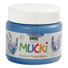 Kreativfirma Mucki Finger Farbe Blue Metallic, 150 ml
