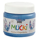 Kreativfirma Mucki Finger Farbe Blue Metallic, 150 ml