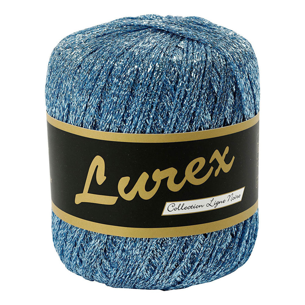 Kreativfirma Lurex Glittergarn hellblau, 160 m
