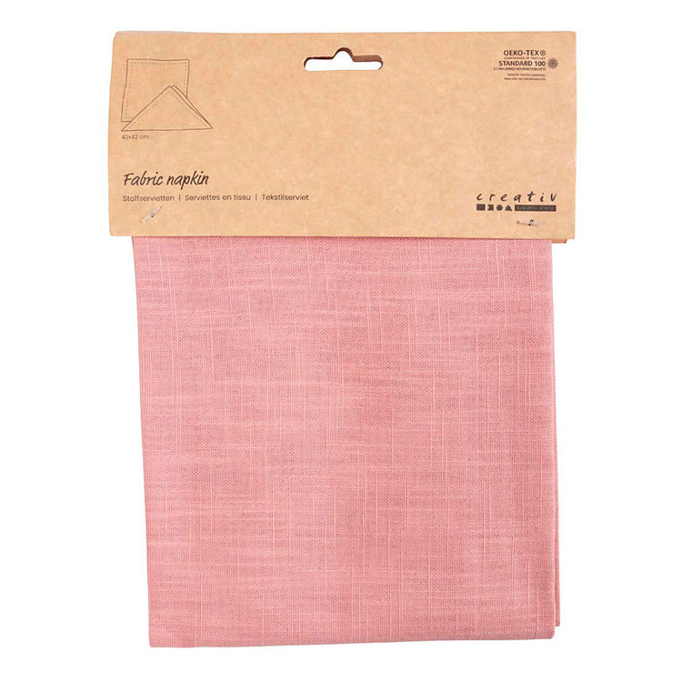 Creativ Company Fabric Serviette Pink, 42x42cm