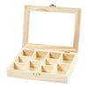 Creativ Company Holzkiste mit Glasdeckel und 10 Fächer