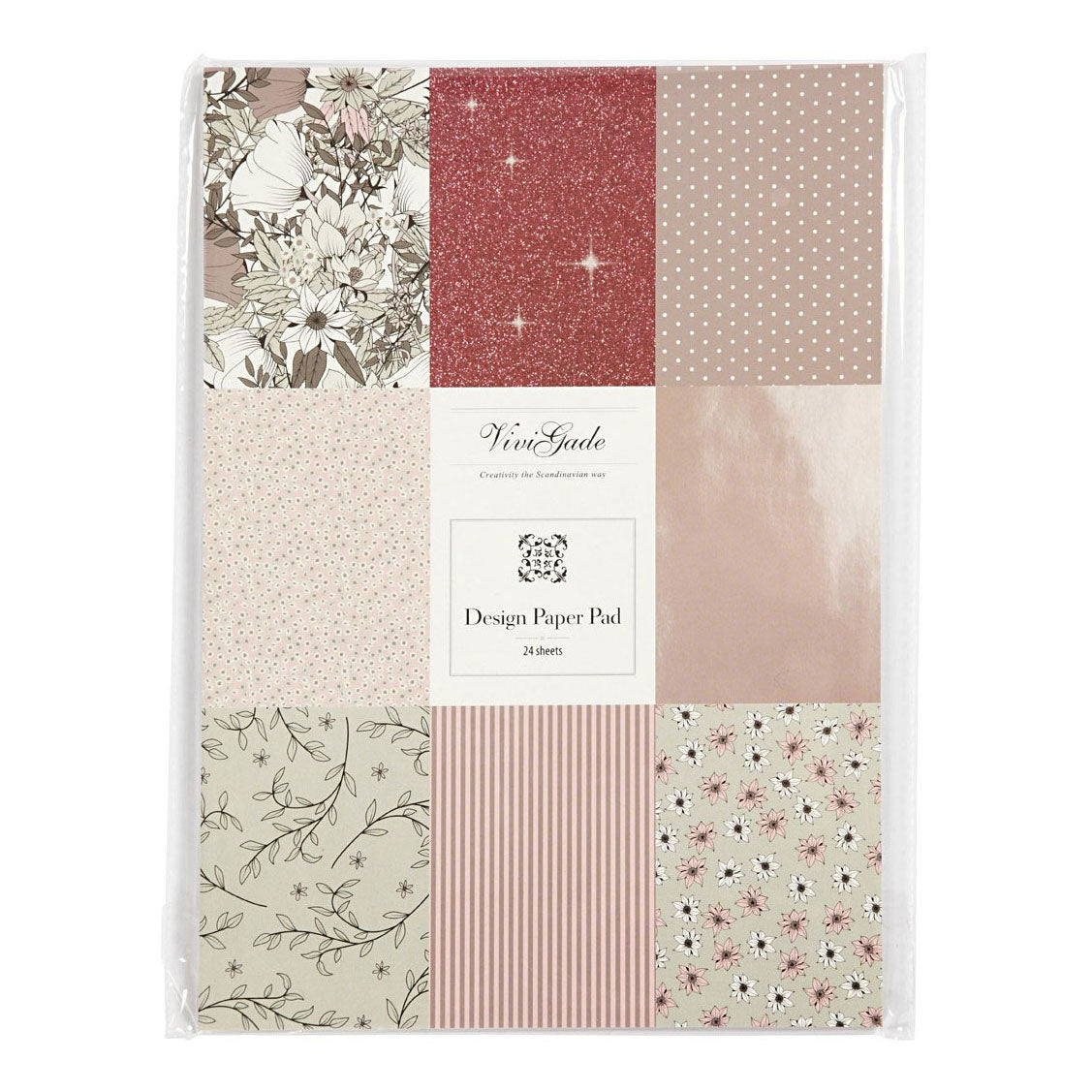 Creativ Company Design Paper Block 6 Designs, 24 Blätter