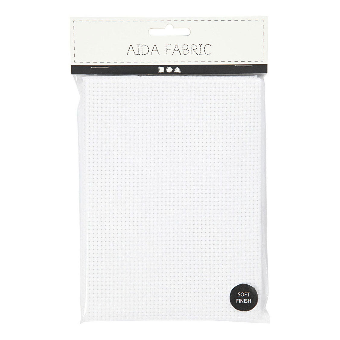Kreativfirma Aida White 35 Quadrate pro 10 cm, 50x50 cm