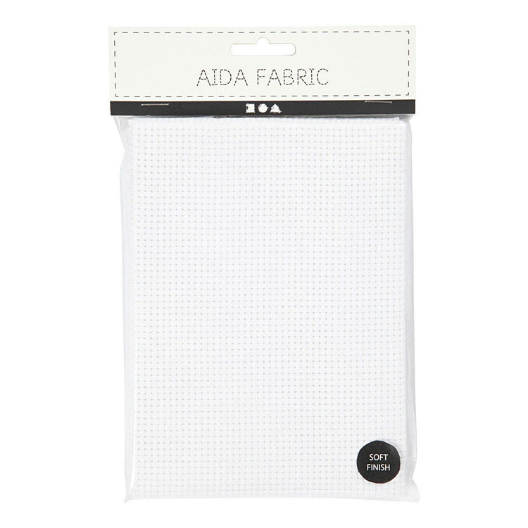Kreativfirma Aida White 35 Quadrate pro 10 cm, 50x50 cm