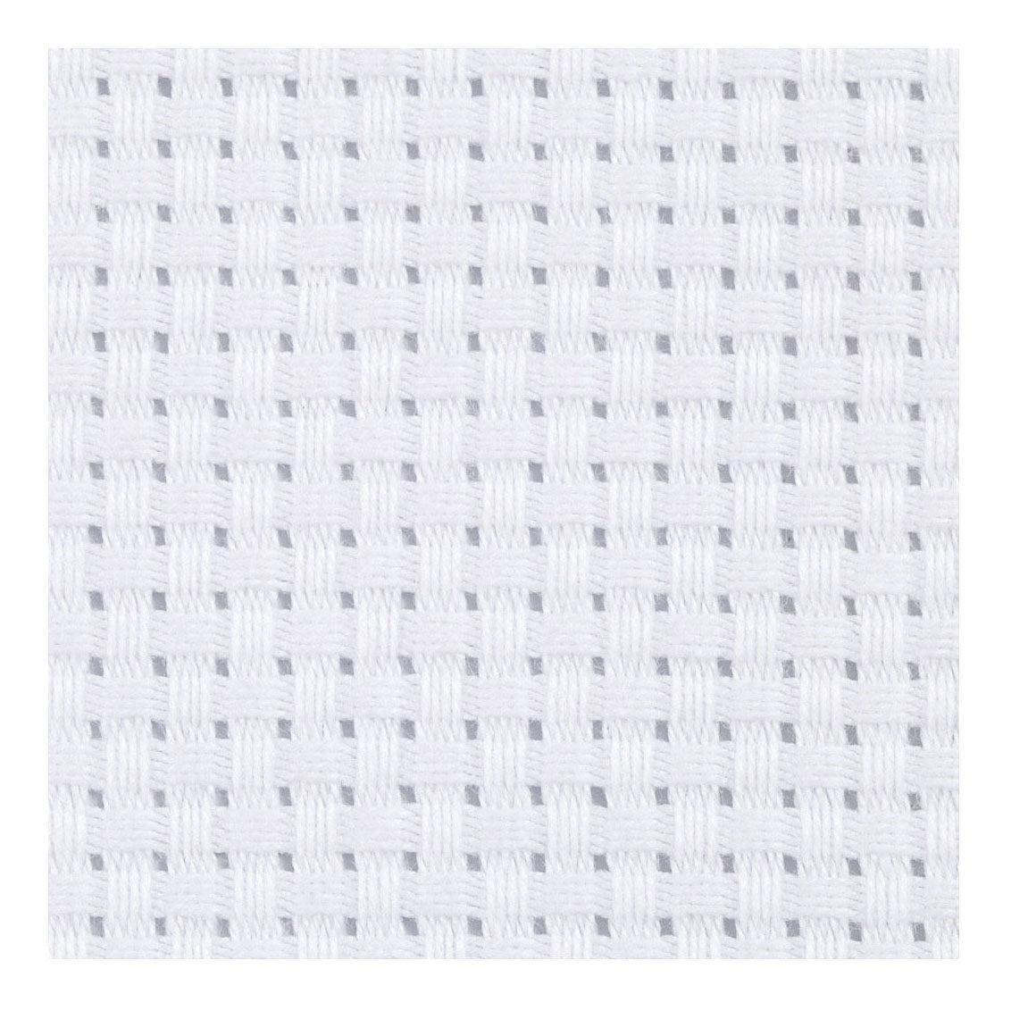 Kreativfirma Aida White 35 Quadrate pro 10 cm, 50x50 cm