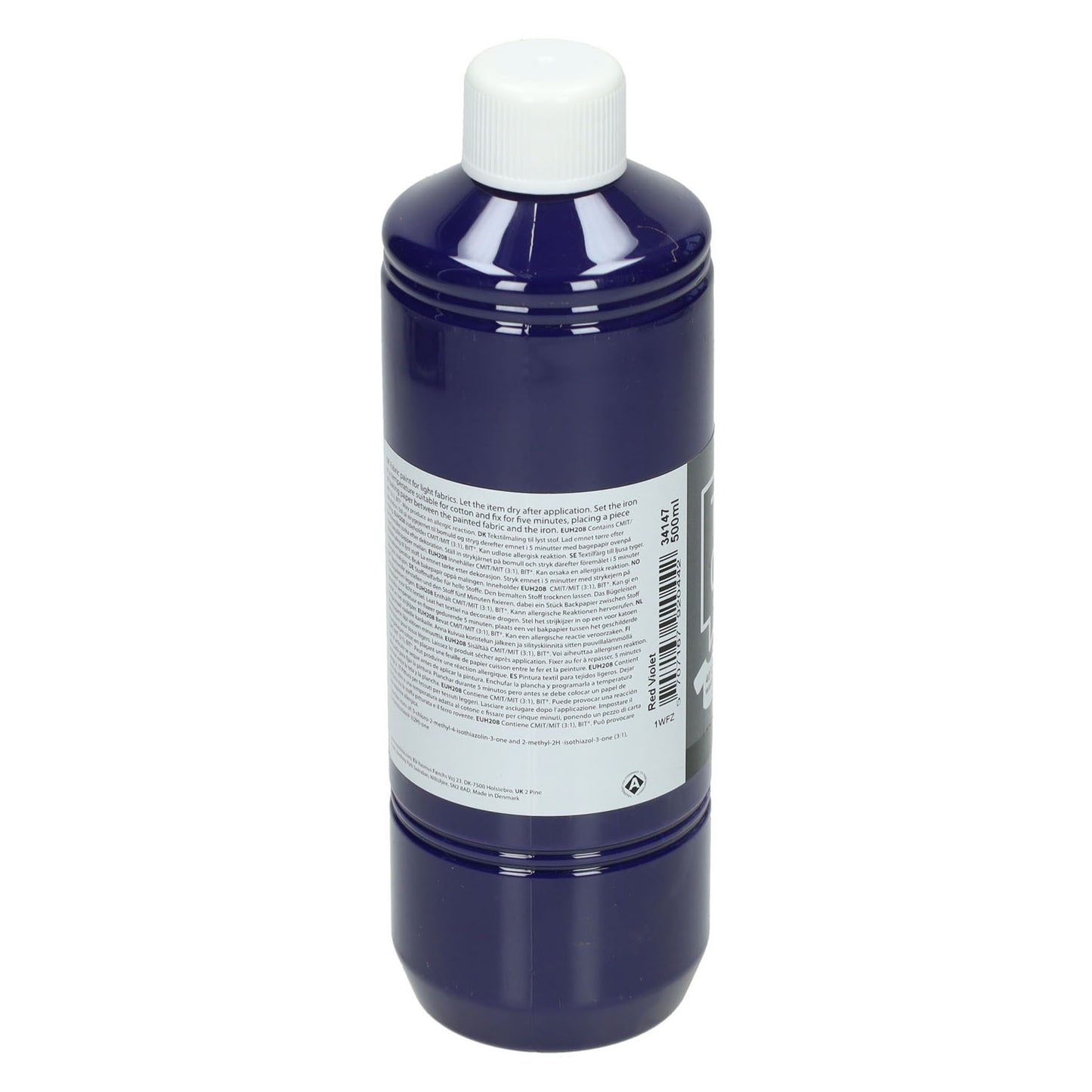 Kreativfirma Textilfarbe halbbedeckte Textilfarbe Rot Purple, 500 ml