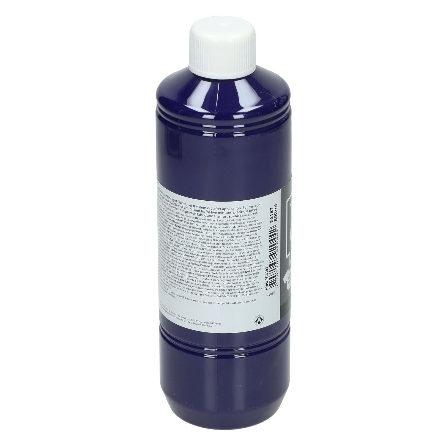 Kreativfirma Textilfarbe halbbedeckte Textilfarbe Rot Purple, 500 ml
