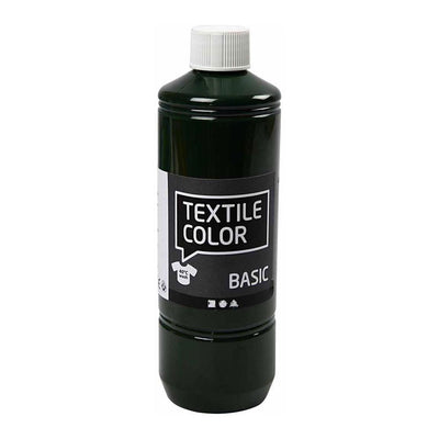 Kreativfirma Textilfarbe halbbedeckte Textilfarbe Olivengrün, 500 ml