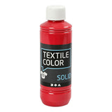 Creativ Company Textilfarbe, deckende Textilfarbe – rot, 250 ml - afbeelding 1