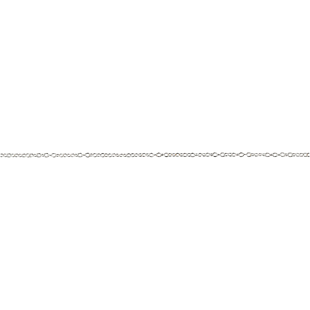 Creativ Company Jasseron, B: 2 mm, versilbert, 20 m 1 Stück