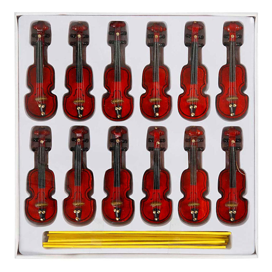 Kreativfirma Anhänger Holz Violine klein, 12st.