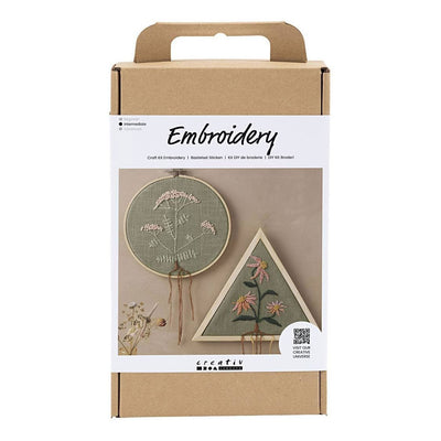 Kreativfirma Hobbyset Stickerei Dusty Green Stickerie Rahmen