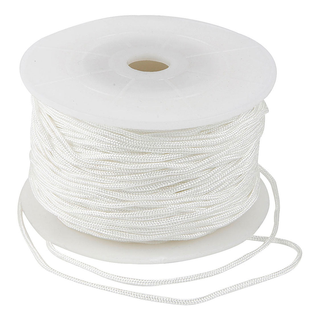 Kreativfirma Polyester Cordweiß 1 mm, 50 m