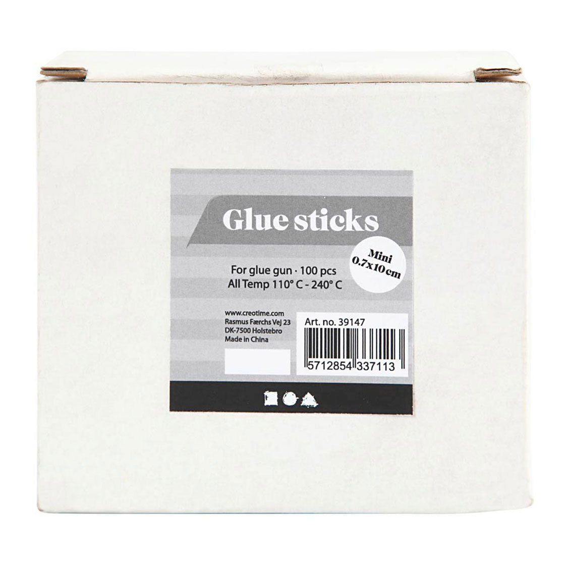 Creativ Company Klebstöcke Goldgrün rote Silber, 100..